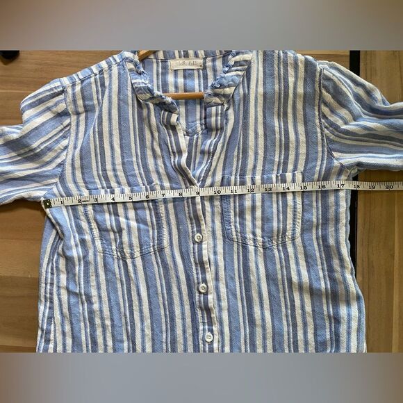 ‎Bell Dahl blue white striped shirt - Picture 5 of 6